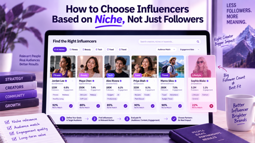 How to Choose Influencers Based on Niche, Not Just Followers